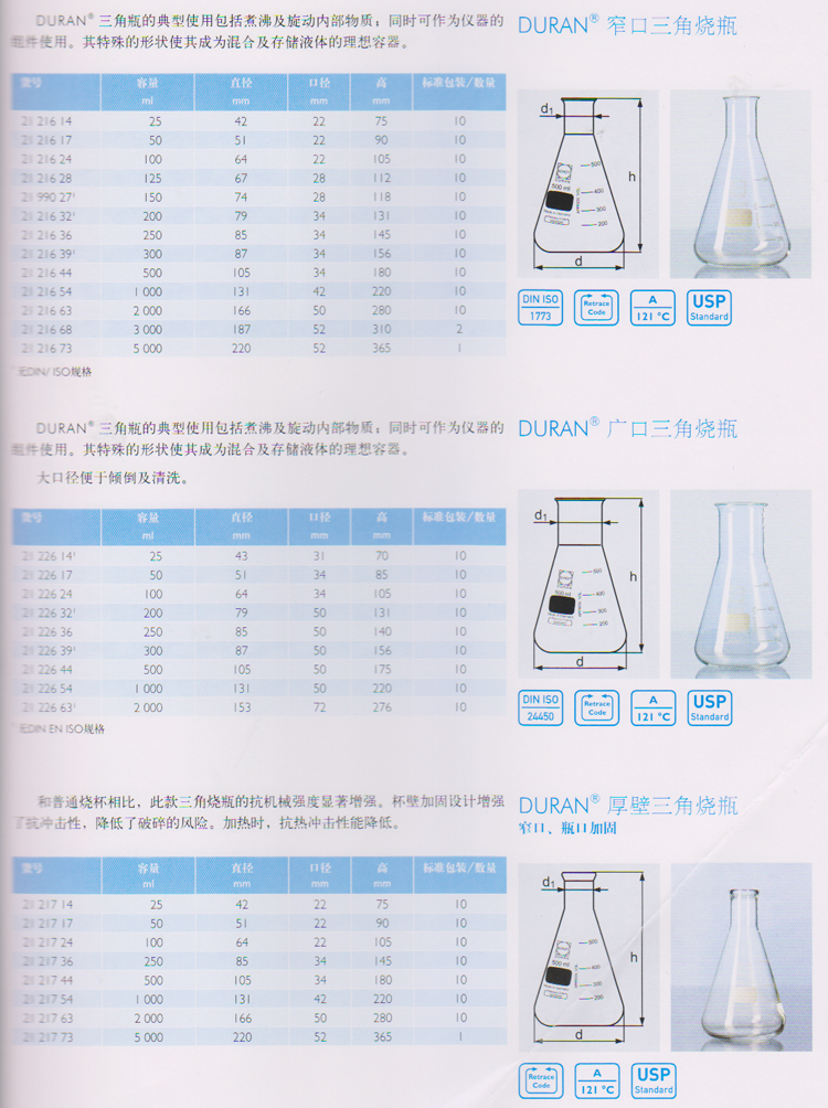 窄口三角烧瓶