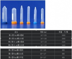 塑料刻度离心管